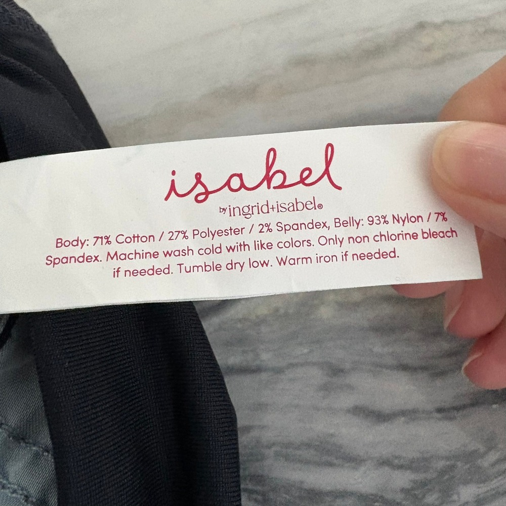 Isabel Maternity by Ingrid & Isabel Skinny Crossover Panel Jeans Dark Wash 12 - Picture 13 of 15